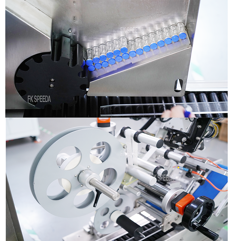 FK807 Automatic Horizontal Round Bottle Labeling Machine 