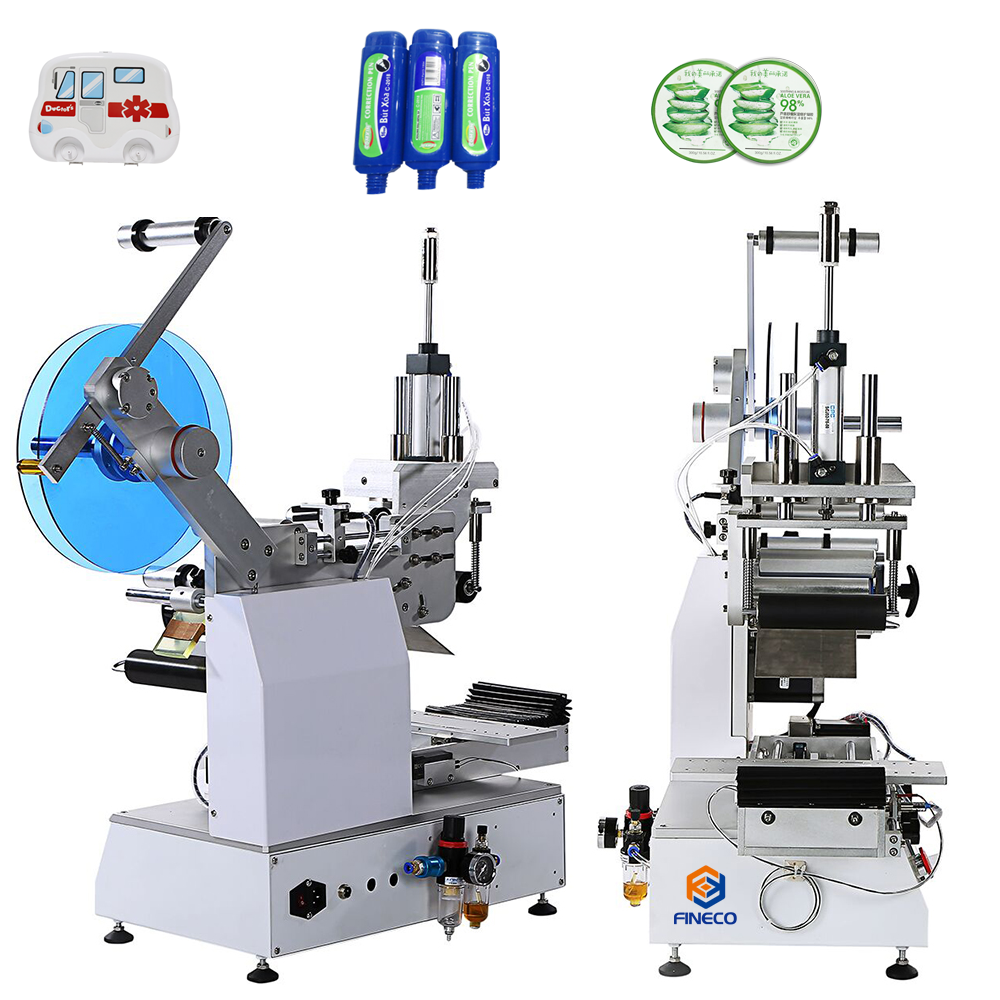 FK617 High Accuracy Semi Automatic Flat Labeling Machine for Square Box Packaging Surface Sticker