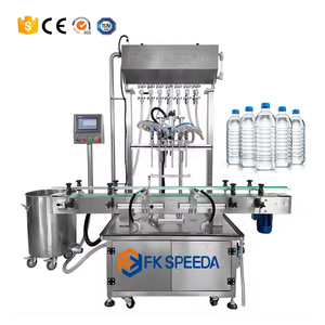 Automatic 6 Head Liquid Gravity Filling Machine 