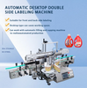 Automatic Flat Round Bottle Double Side Self Adhesive Sticker Labeling Machine for Shampoo Laundry Detergent