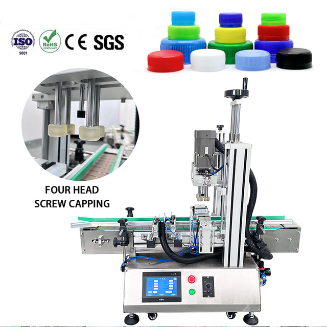Automatic Desktop 4-wheel Capping Machine