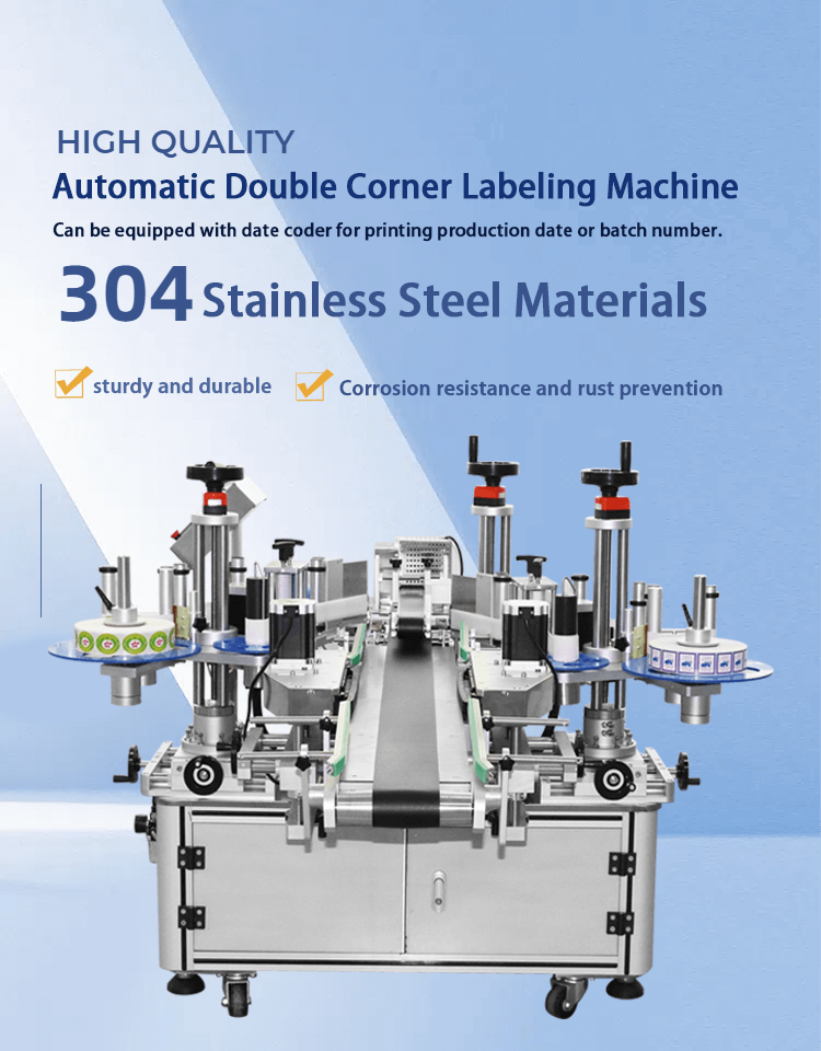 Automatic Double-sided Angle Corner Box Corner Sticker Labeling Machine
