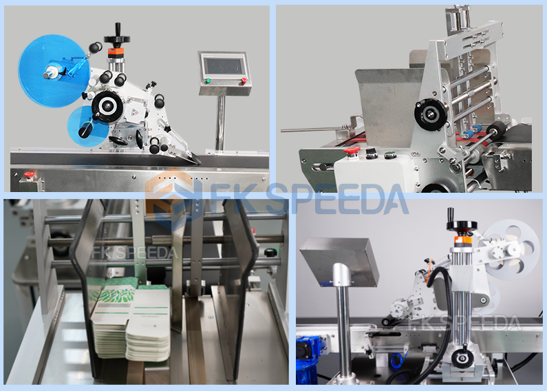 FK 812 Automatic Bag Labeling Machine with Auto Paging Feeder Card Labeling Machine for Cards hang Tags Bags