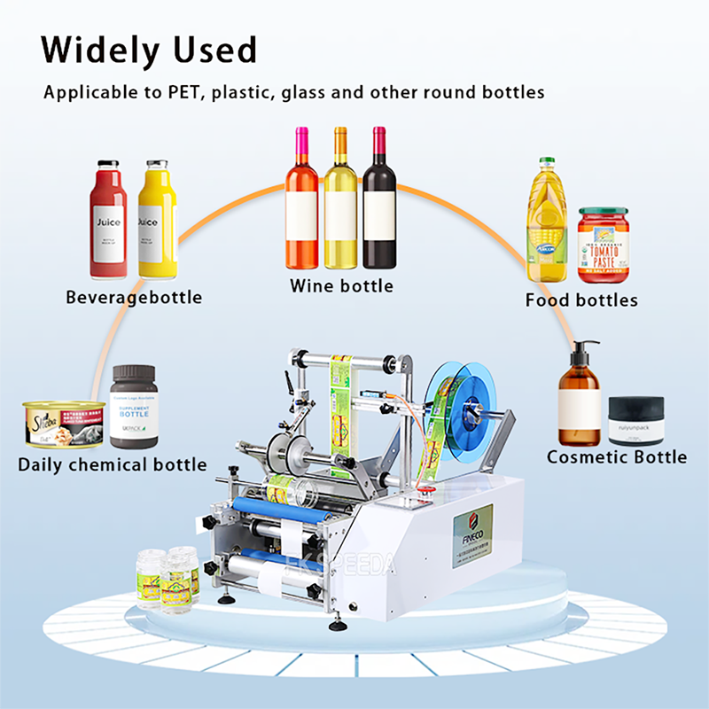 Features of Semi-automatic Round Bottle Labeling Machine